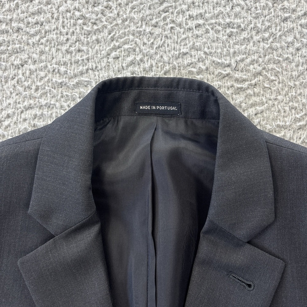 John Varvatos Loft Blazer Mens 38R Dark Gray Blend Blazer Sports Coat Jacket - Picture 2 of 16